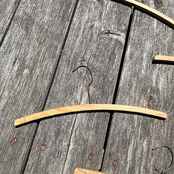 5 x Vintage Handmade Kids Wooden Hangers - Picture 2 of 3